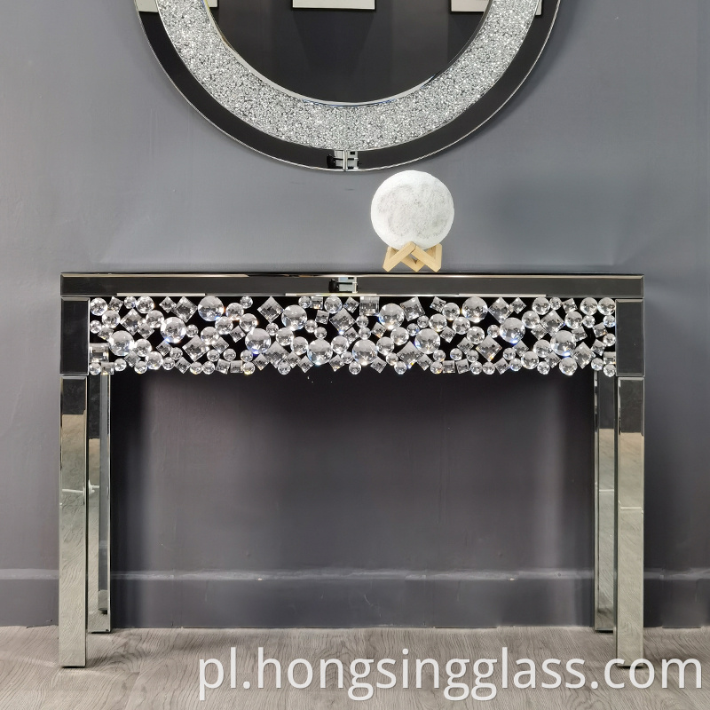 mirrored console table